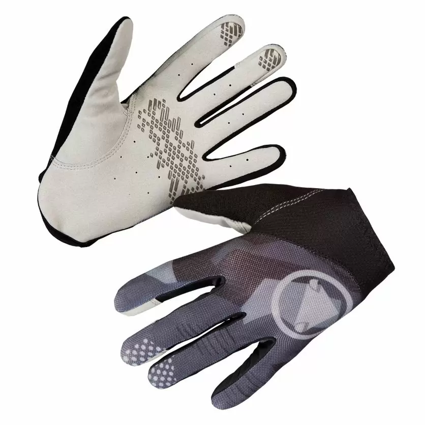 Hummvee Lite Icon Long-Finger Gloves Greycamo Size S - image