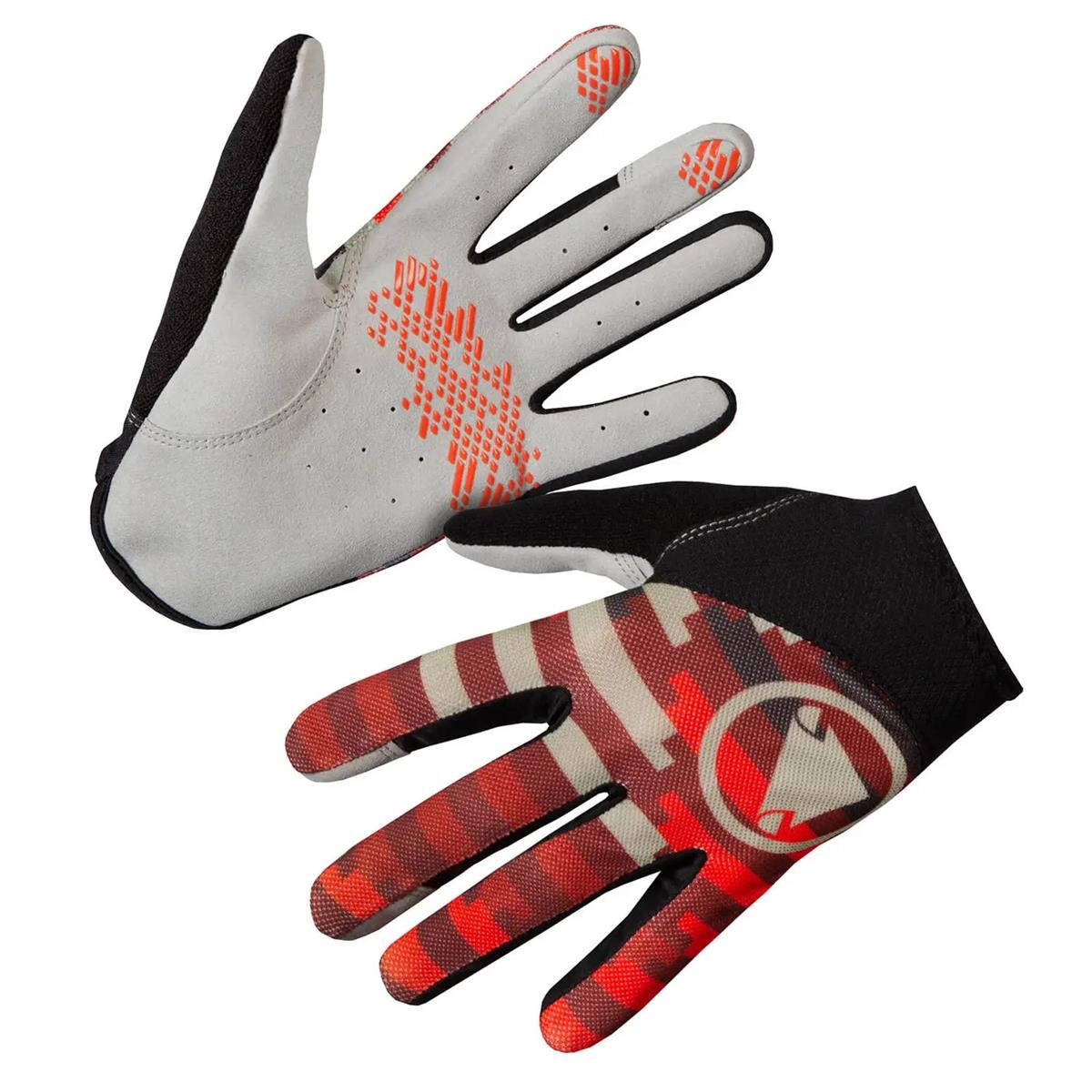 Hummvee Lite Icon Long-Finger Gloves Red Size S