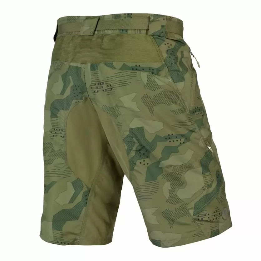 Pantaloncini Con Fondello Hummvee Short II Verde Mimetico Taglia XS #1