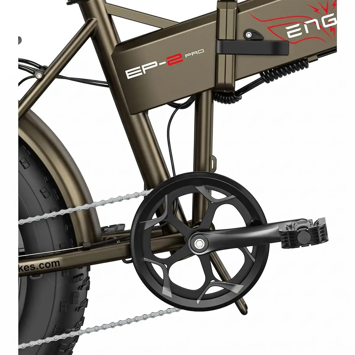 Bici Pieghevole Fat Bike EP-2 Boost 20'' 8v 624Wh Marrone Taglia Unica #3