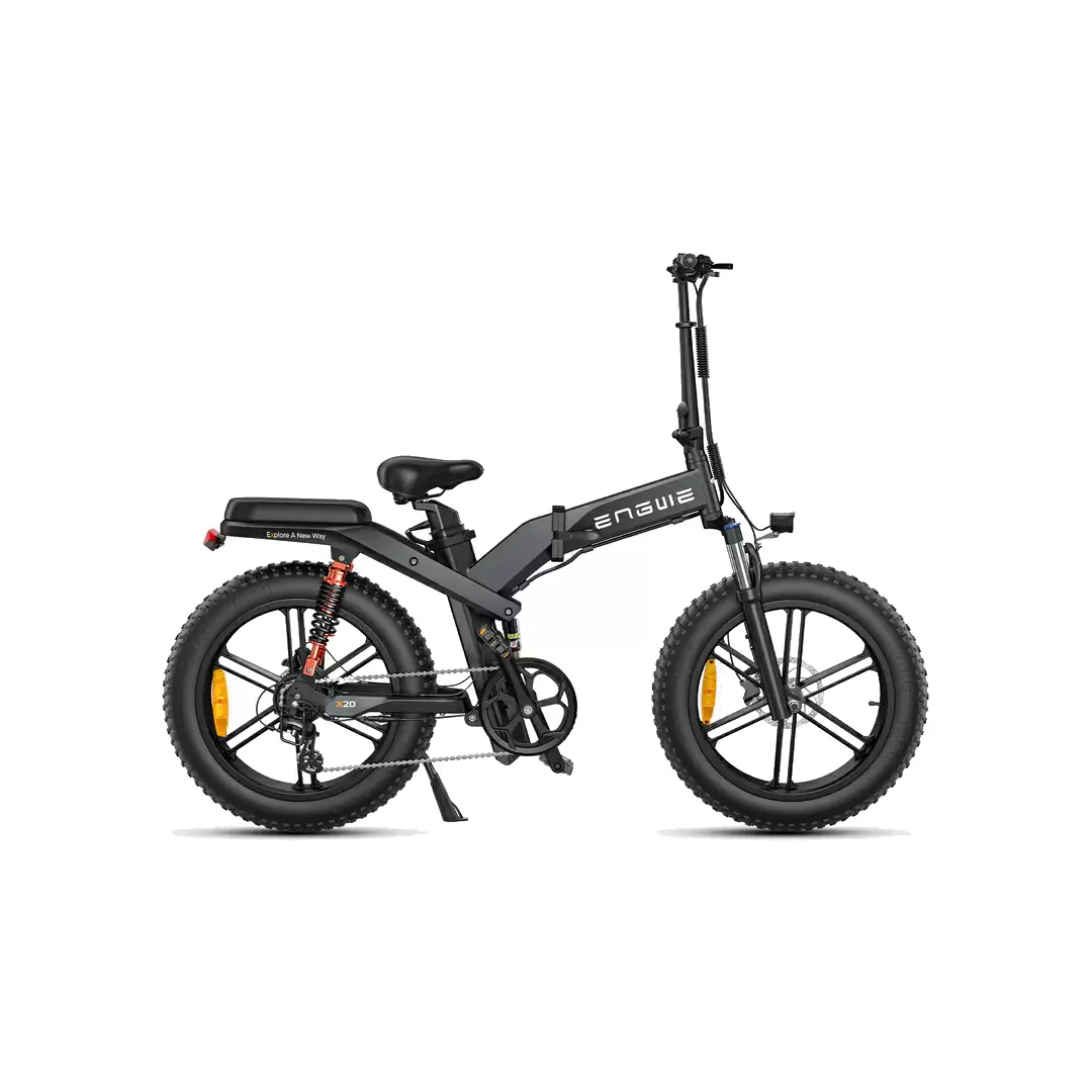 Bici Pieghevole Fat Bike X20 20'' 8v 691Wh + 374Wh Dual Battery Nero Taglia Unica #1