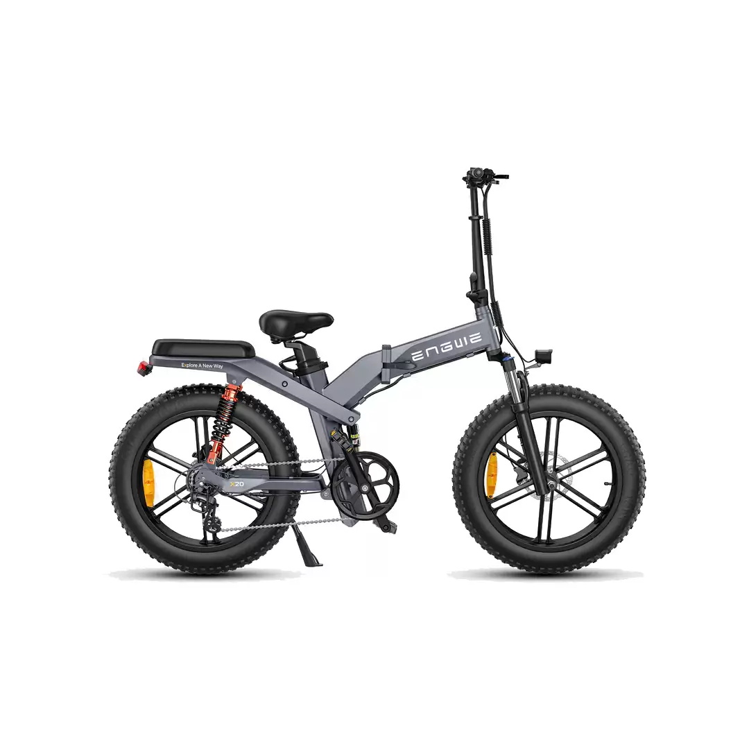 Bici Pieghevole Fat Bike X20 20'' 8v 691Wh + 374Wh Dual Battery Grigio Taglia Unica #1