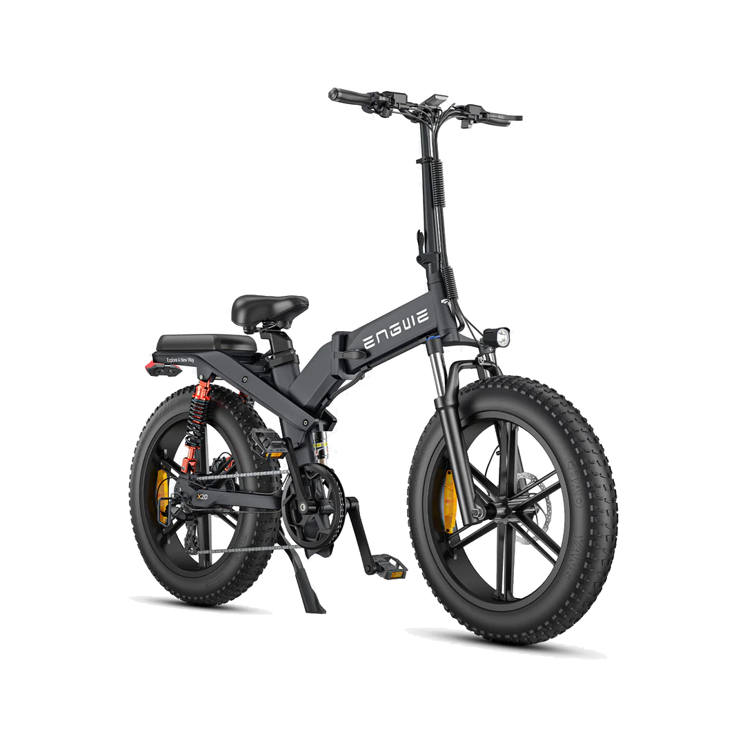 Bici Pieghevole Fat Bike X20 20'' 8v 691Wh + 374Wh Dual Battery Nero Taglia Unica