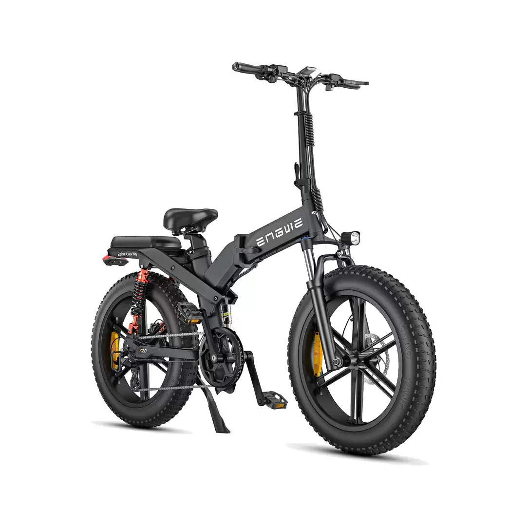 Bici Pieghevole Fat Bike X20 20'' 8v 691Wh + 374Wh Dual Battery Nero Taglia Unica - image