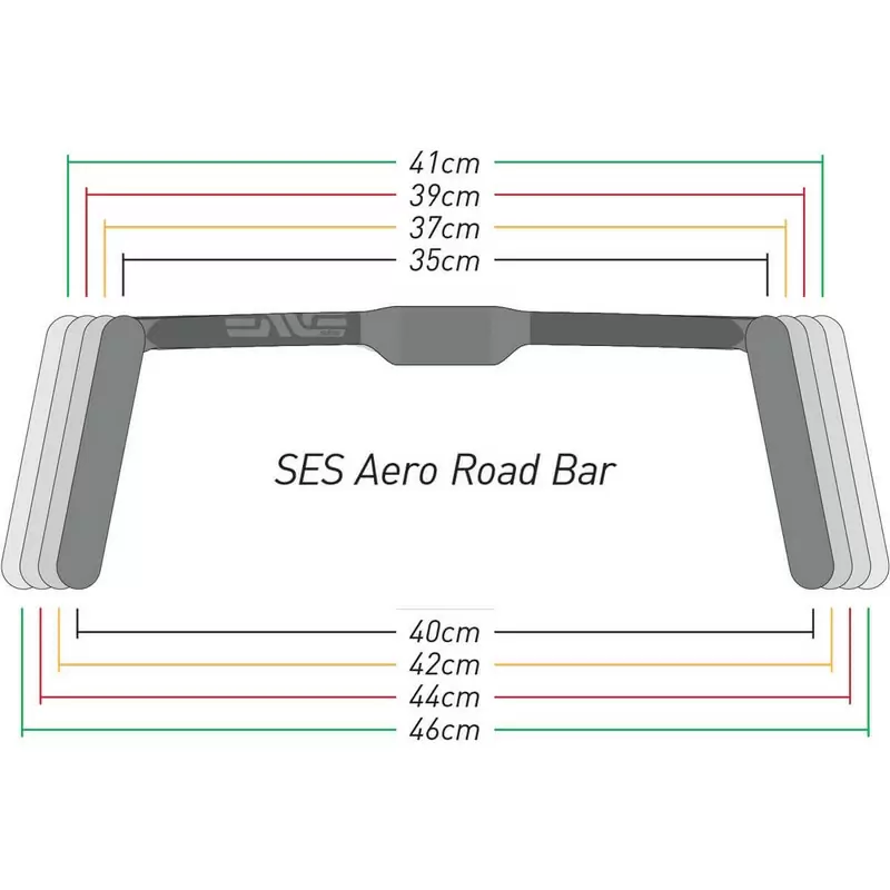 Manubrio SES Aero Road In-Route 350/400mm #6