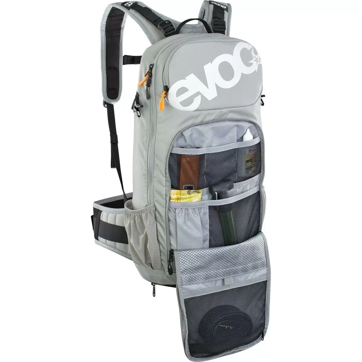 FR Enduro-Rucksack mit steingrauem Rückenprotektor, 16 Liter, Größe S #1