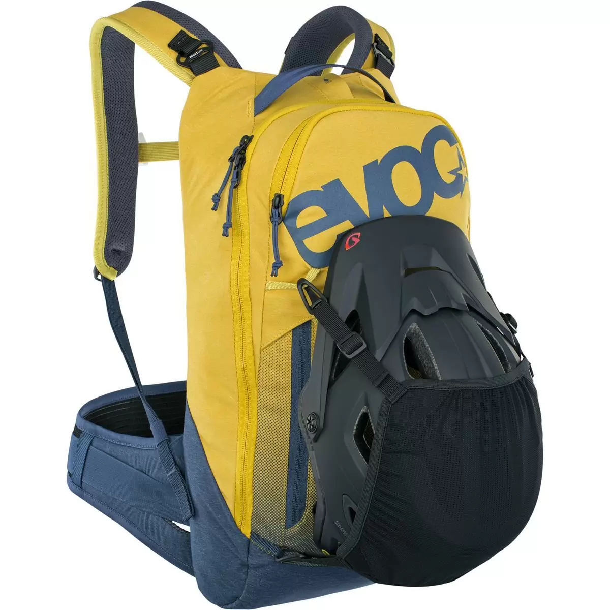 Trail Pro backpack 10 liters Curry – Denim with back protector size S/M #3