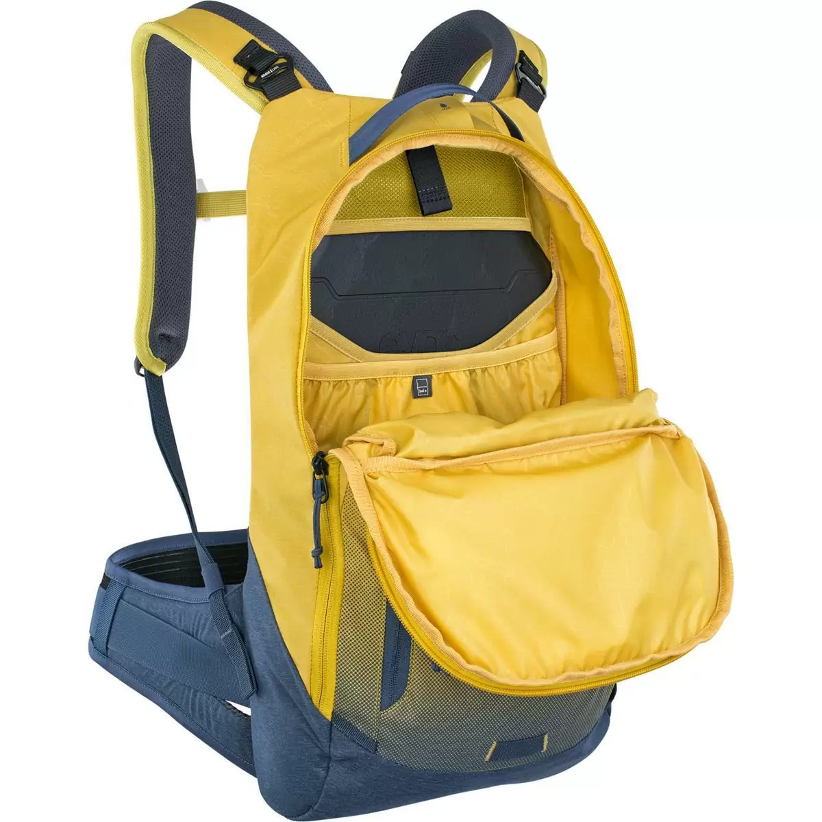 Trail Pro backpack 10 liters Curry – Denim with back protector size S/M #2
