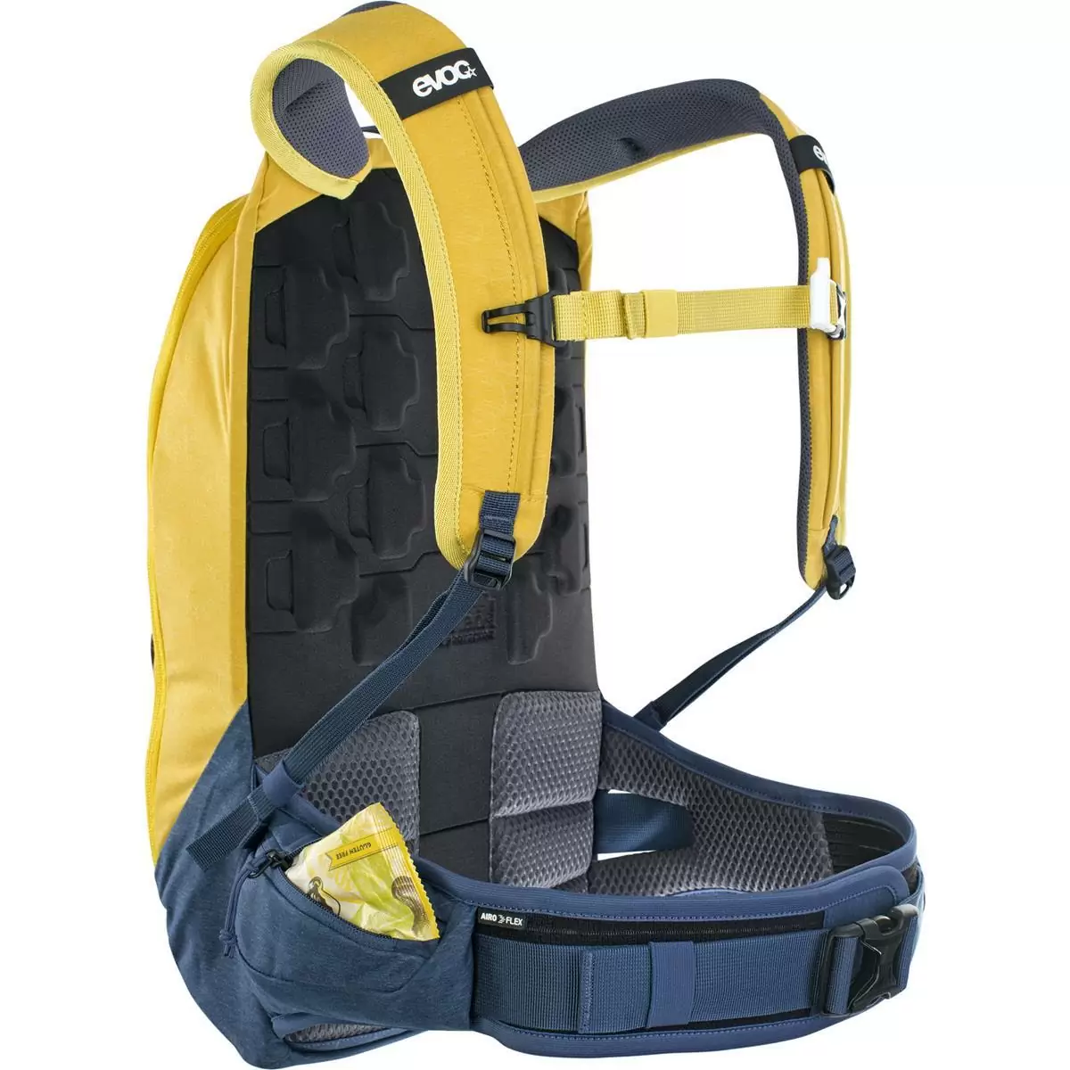 Trail Pro backpack 10 liters Curry – Denim with back protector size S/M #5