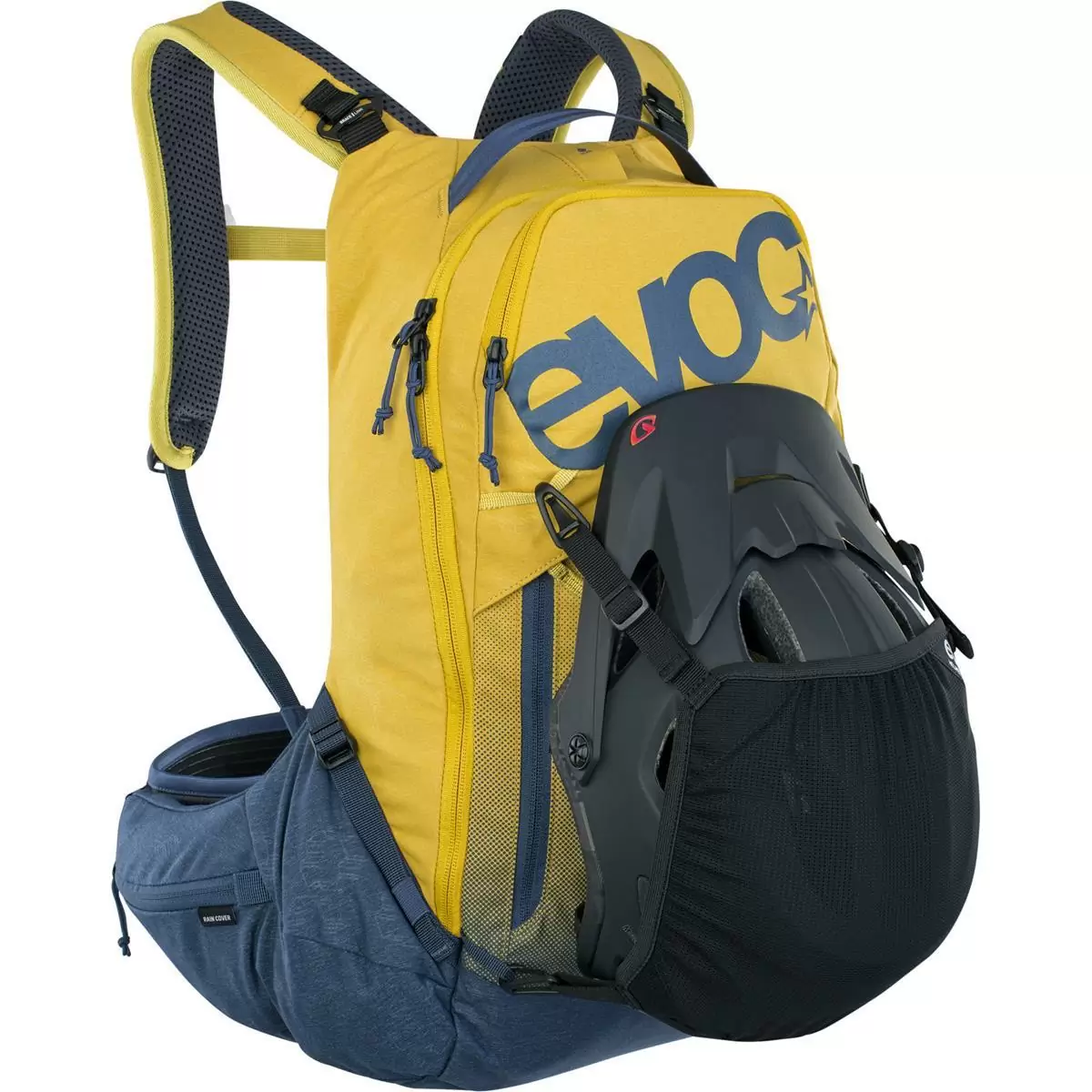 Trail Pro backpack 16 liters Curry – Denim with back protector size S/M #5