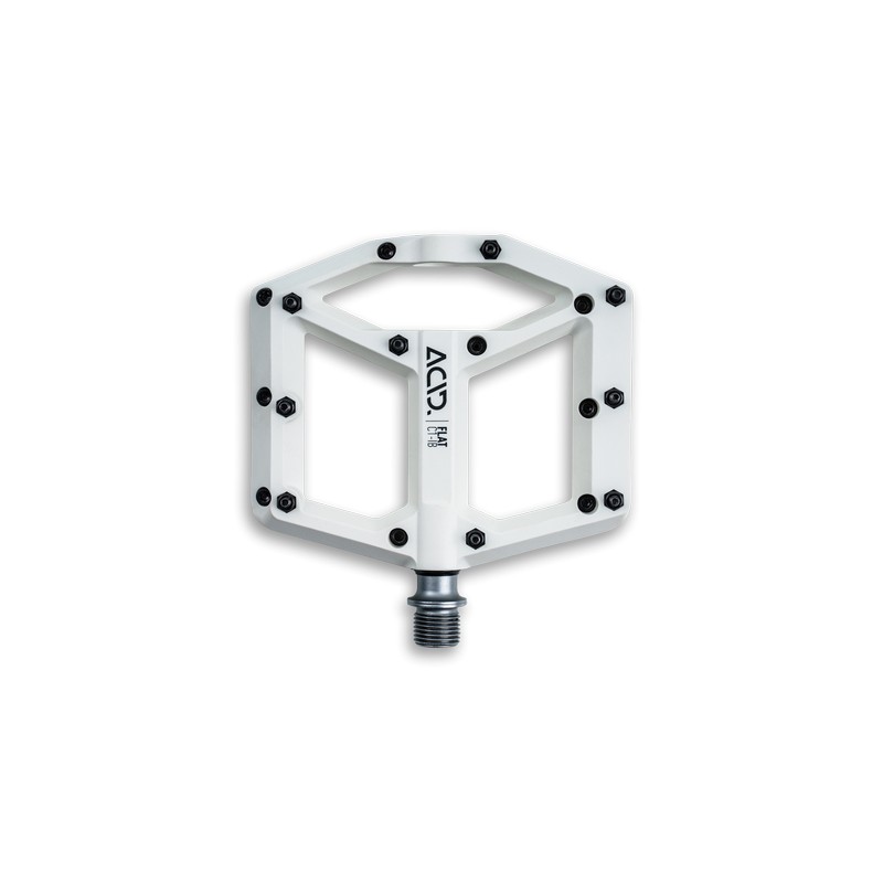 White mtb store flat pedals