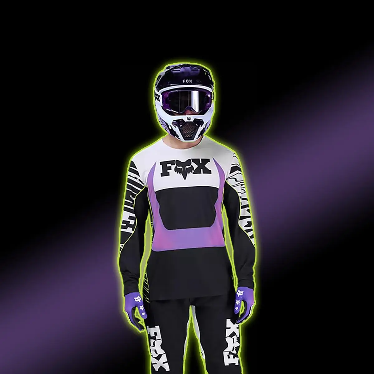 Casco Fox Rampage RS e completo cross abbinato