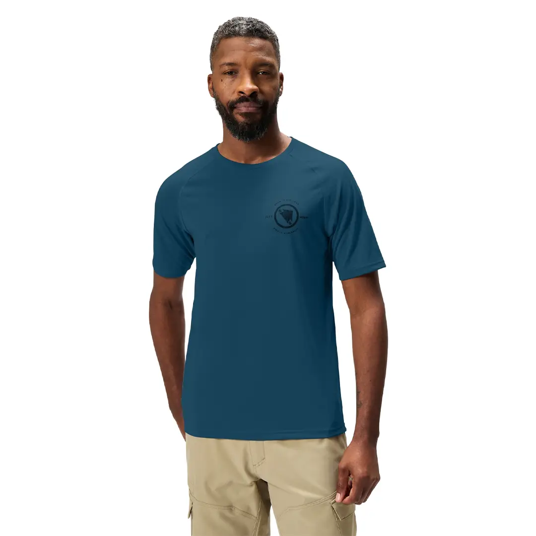 Maglia MTB Maniche Corte Hummvee S/S Tech Tee Blu Taglia XS #3