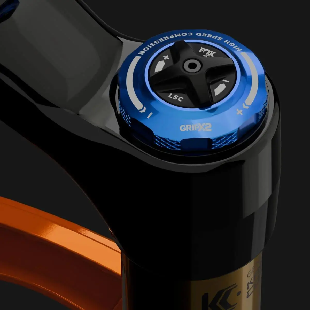 Forcella 38 Factory Kashima 180mm Grip X2 Kabolt 58HT Glidecore Offset 44mm Shiny Black #3