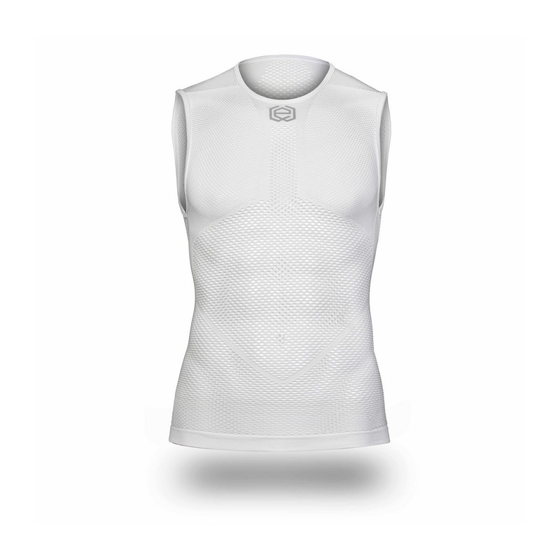 Undershirt With Differentiated Mesh White Size XL/XXL