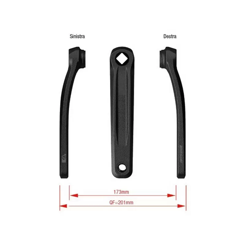Manivelle De Vélo D'appartement 170 Mm Trou Carré - En Fer, Compatible Avec La Plupart Des Vélos D'exercice Intérieur (droite Ou Gauche)