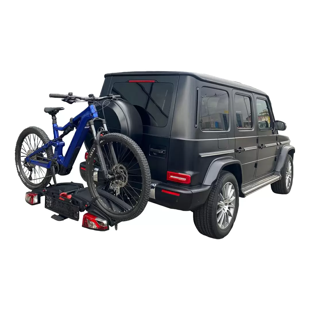 Car Bike Carrier for Tow Hook Genio PRO Folding E Bike Ready for 2 Bi