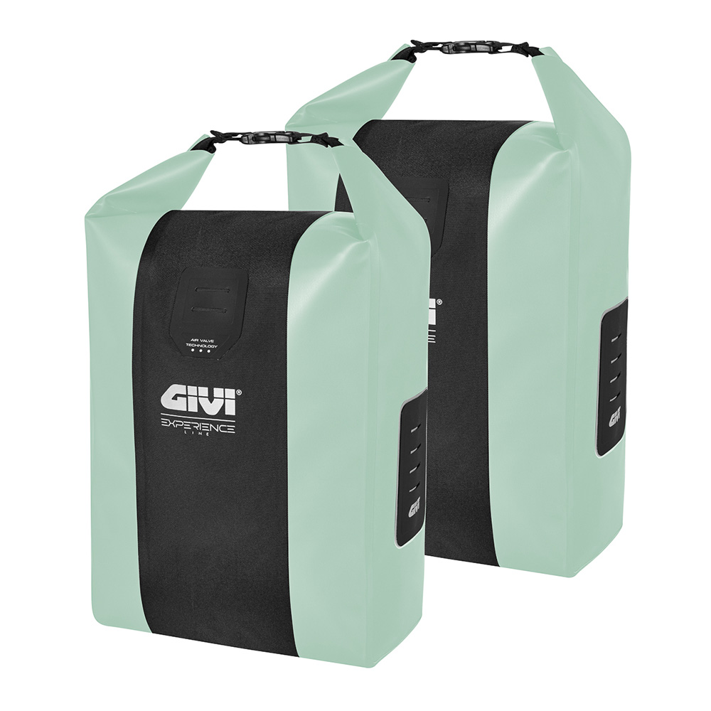 Couple sacoches latérales Junter Experience 20 litres vert sauge