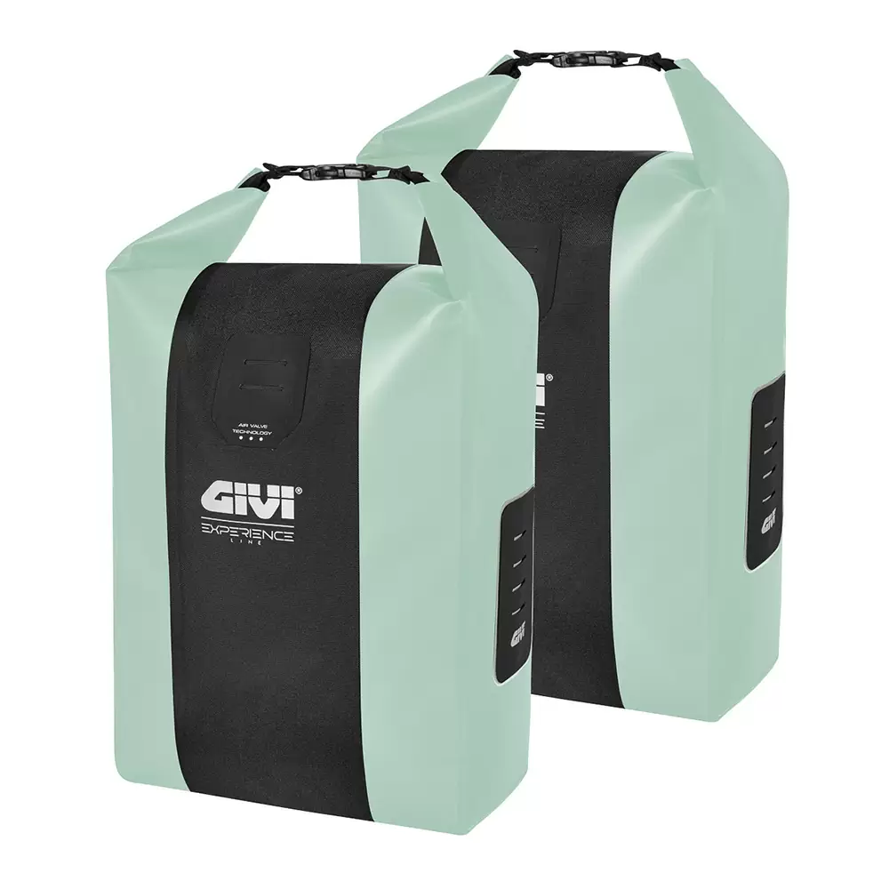 Couple sacoches latérales Junter Experience 20 litres vert sauge - image