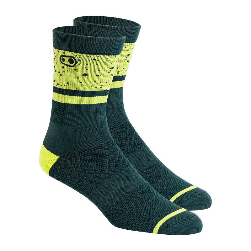 MTB Socks Splatter Edition Green/Lime Size S/M (39-41)