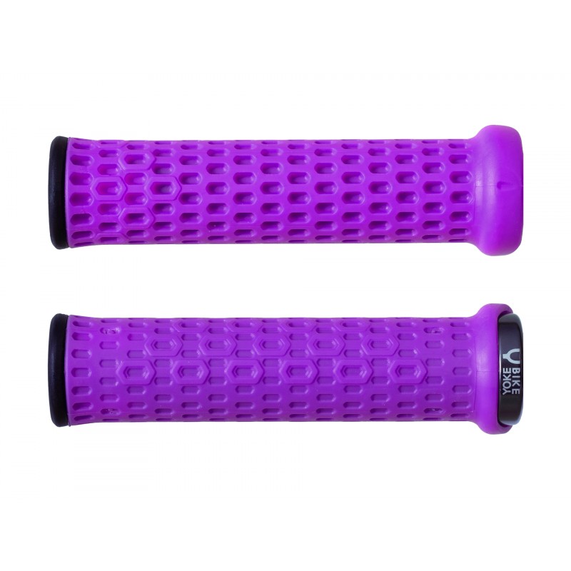 Coppia Manopole Grippy 31x140mm Viola