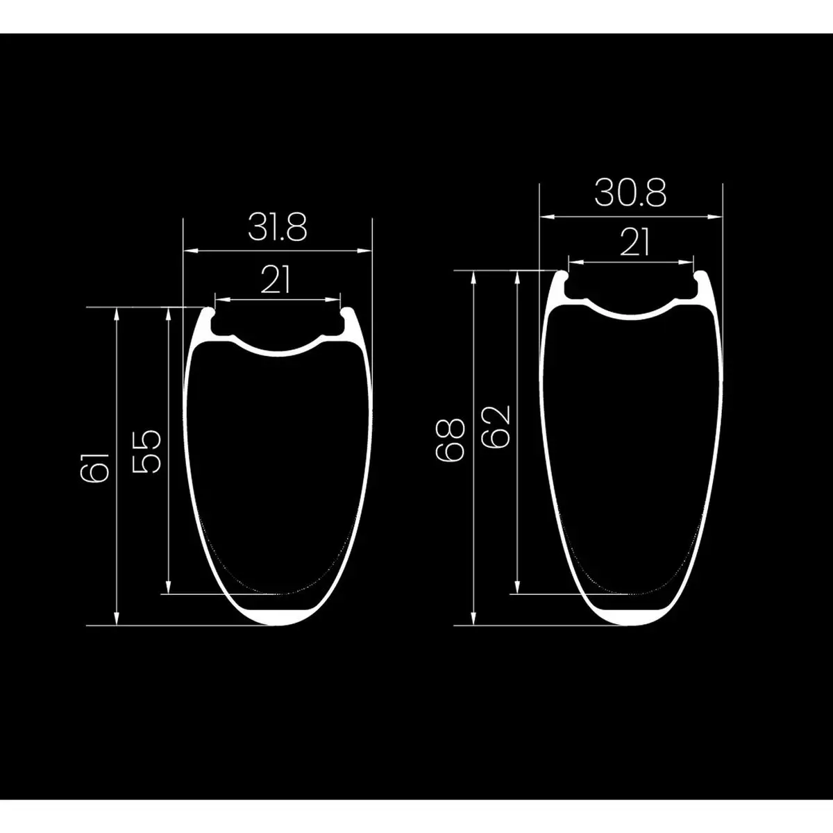 Helix 68D Black Centerlock Tubeless Wheelset PP12/100 - 12/142mm Sram XDR 12v Freehub #7