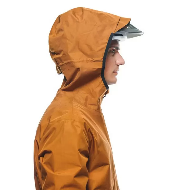 HGC Shell Lite Monks-Robe Waterproof MTB Jacket Brown Size XL #6
