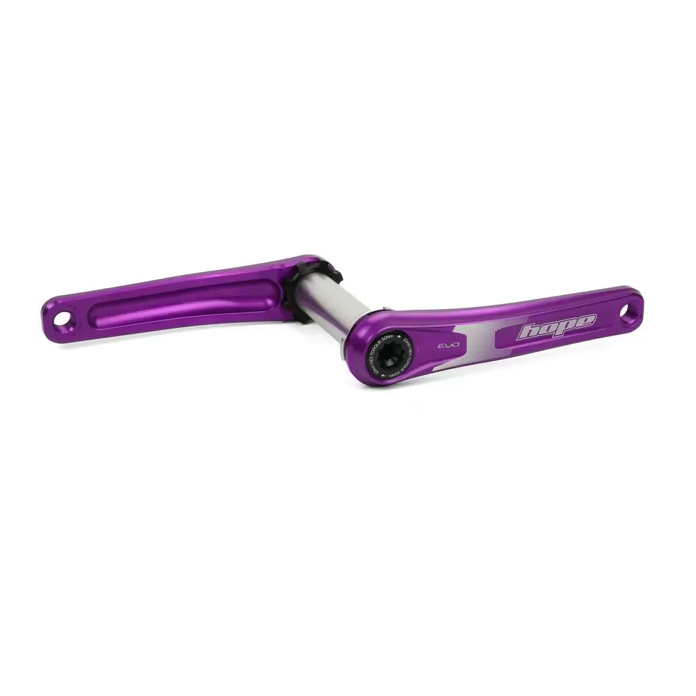 Crankset Evo without chainring 170mm Q-Factor 167mm Purple - image