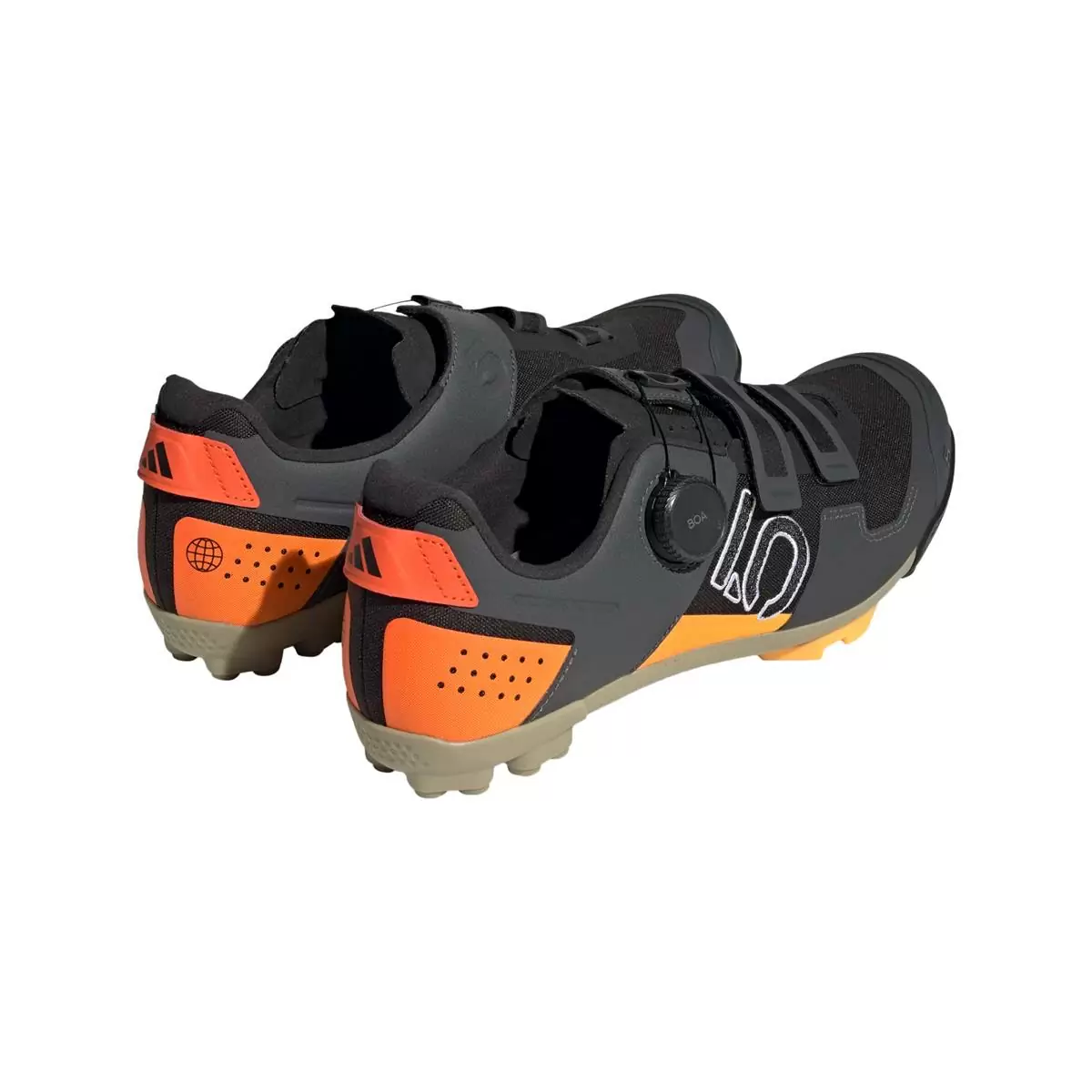 Zapatillas MTB Clip 5.10 Kestrel Boa Negro/Naranja Talla 42.5 #4