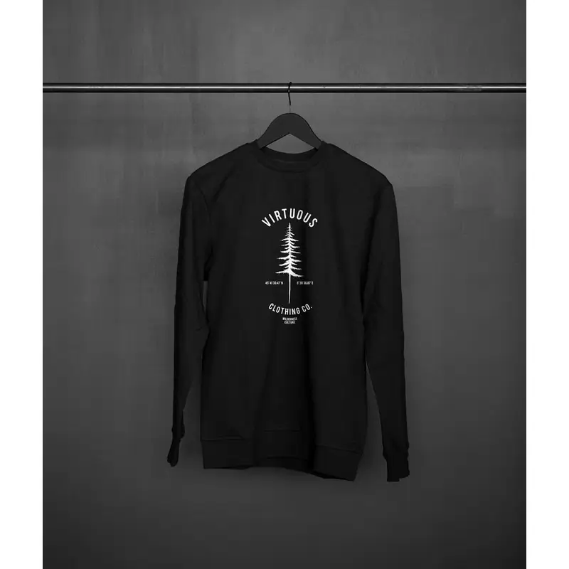 Felpa Girocollo Sweatshirt Lost Larch Nero Taglia S - image