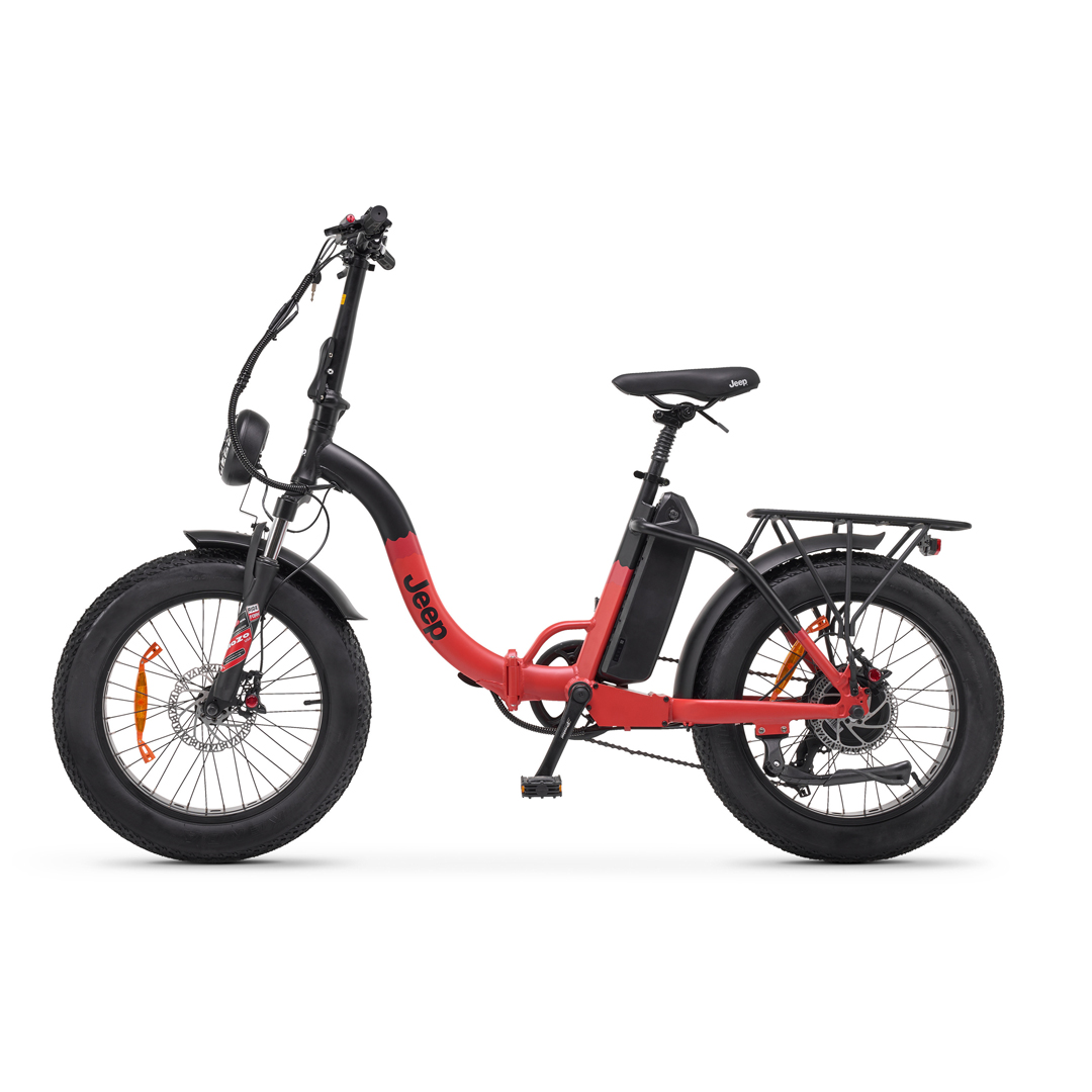 Bicicleta Plegable Fat Bike Phoenix 20'' 7v 374Wh Bafang Negro/Rojo Talla Única