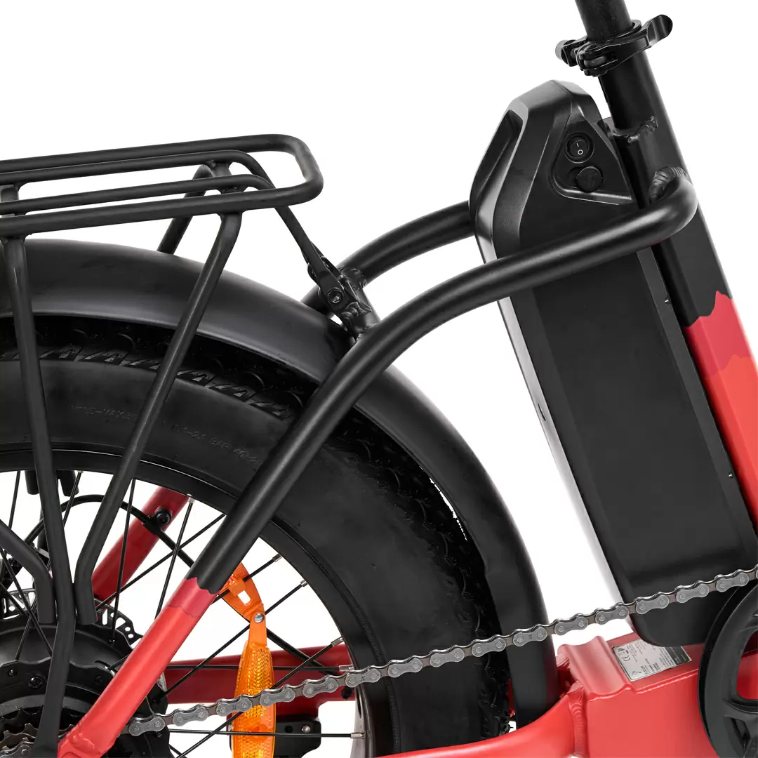 Folding Bike Fat Bike Phoenix 20'' 7v 374Wh Bafang Black/Red One Size #3