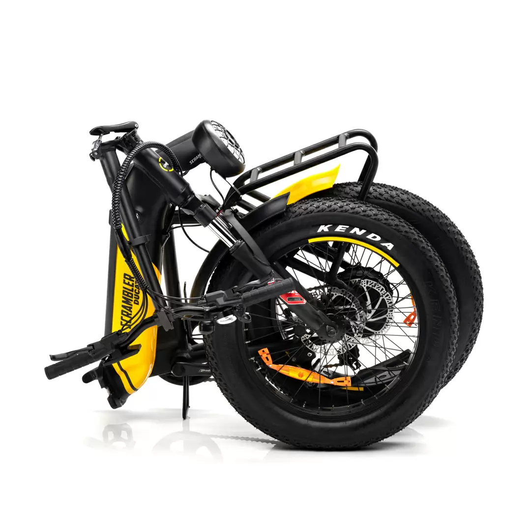 Bici Pieghevole Fat Bike SCR-X 20'' 7v 499Wh Bafang Nero/Giallo Taglia Unica #3