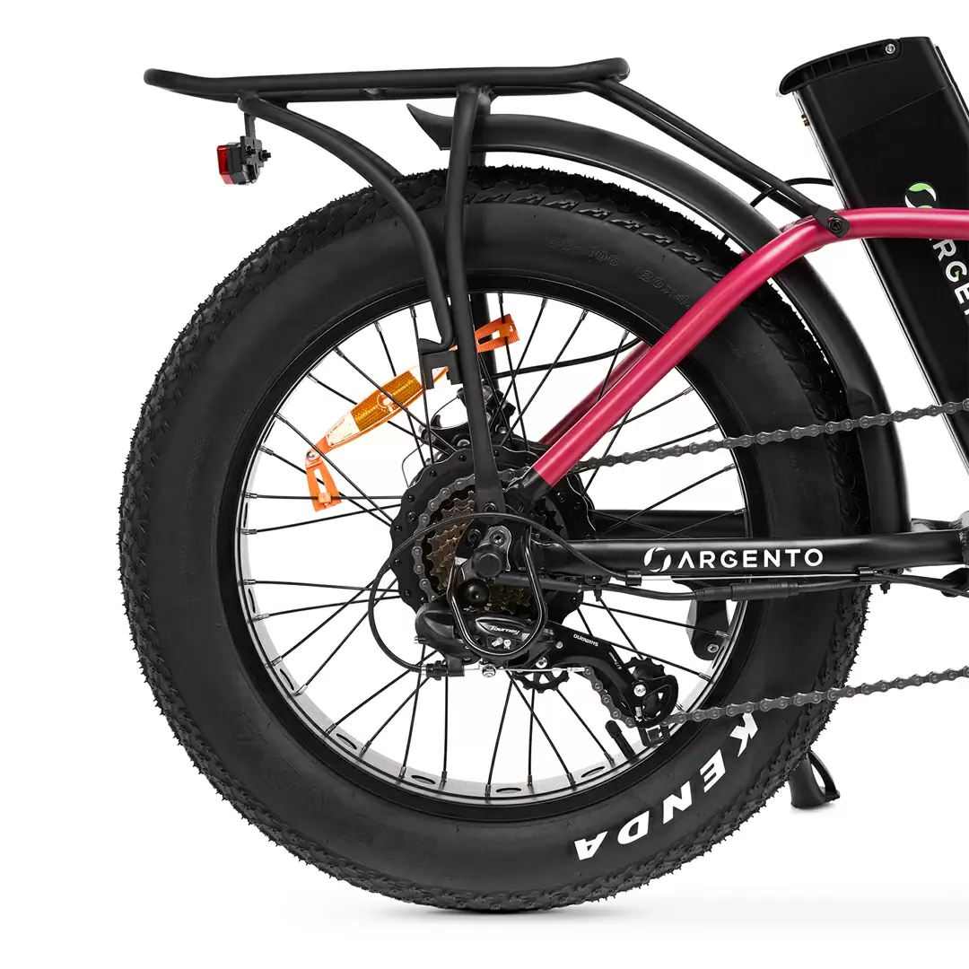 Bicicleta Plegable Fat Bike BiMax 20'' 7v 374Wh Bafang Negro/Rojo Talla Única #9