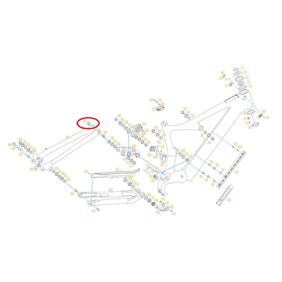 Vite de Chariot Arrière M10x21 260029 #1