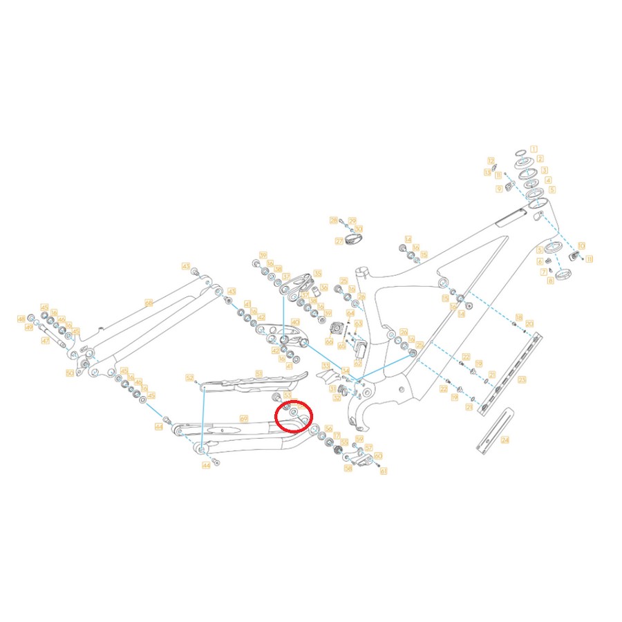 Grosor Izquierdo Tornillo Principal Carro Trasero PL Carbon / PL Carbon Pro 260034
