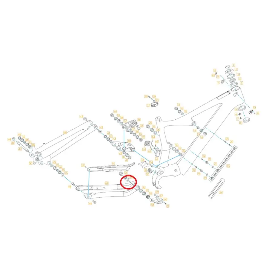 Grosor Izquierdo Tornillo Principal Carro Trasero PL Carbon / PL Carbon Pro 260034 - image