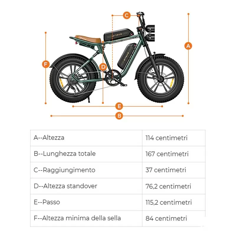 Fat Bike M20 20'' 7v 624Wh Single Battery Nero Taglia Unica #6