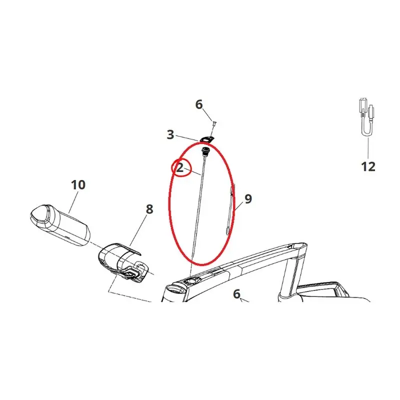 Bouton de Commande Moteur HM1 1100mm - image