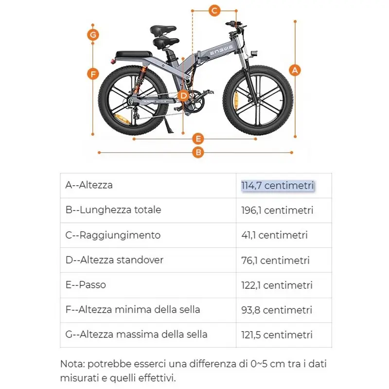 Bici Pieghevole Fat Bike X26 26'' 8v 921Wh + 480Wh Dual Battery Nero Taglia Unica #2