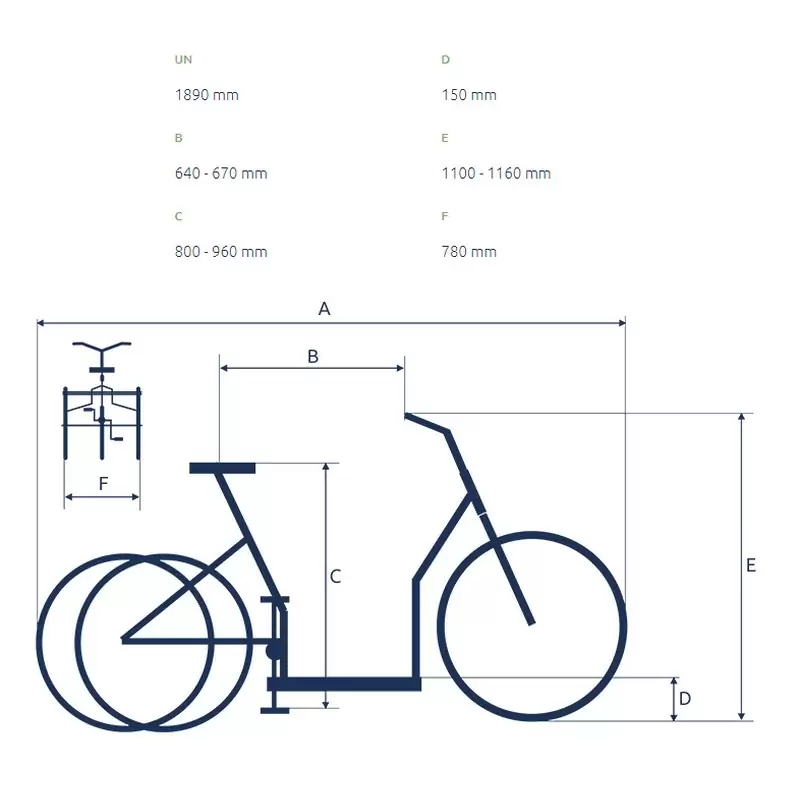 Elektrisches Dreirad Radstand 24'' 5v 504Wh Shimano STEPS DUE6100 Blau Einheitsgröße #6