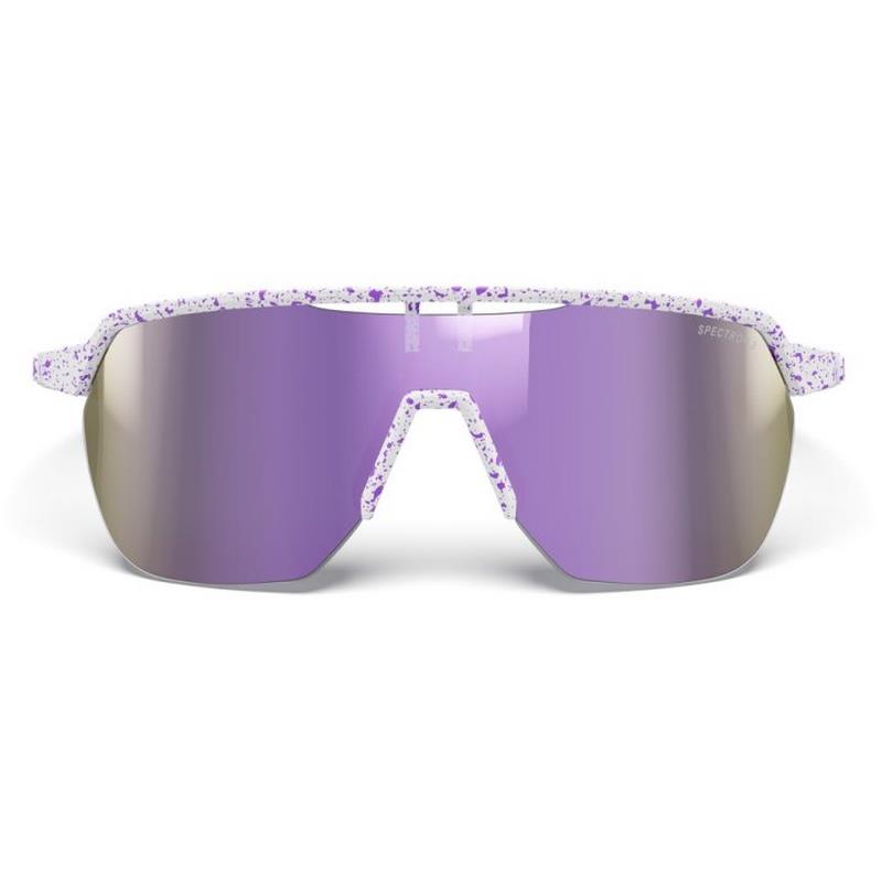 Óculos Frequency Branco/Violeta Lente Série Spectron 3CF Violeta Espelhada