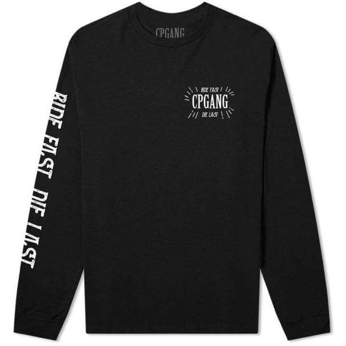 Long Sleeve Ride Fast Die Last T-Shirt black size XS (110/116cm)