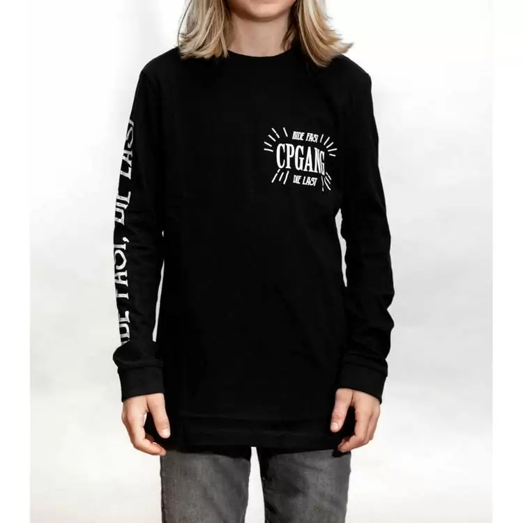Long Sleeves Bambino Ride Fast Die Last T-Shirt black size XL (158/164cm) #1