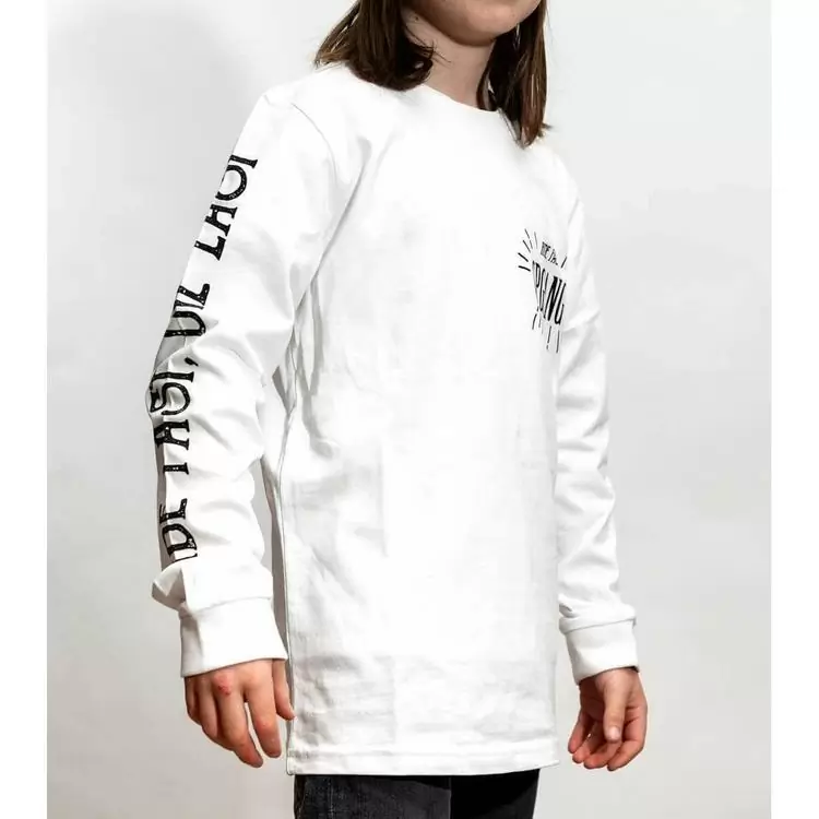 Kid Long Sleeve Ride Fast Die Last T-Shirt White Size L (146/152cm) #2