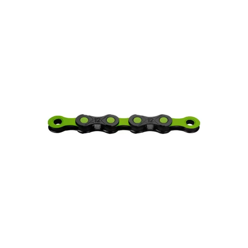 Catena Cerata DLC12 WAXED 12v 126 Maglie Nero/Verde - image