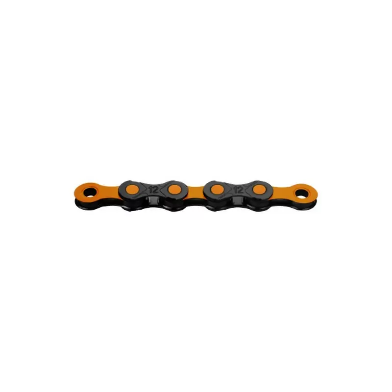 Catena Cerata DLC12 WAXED 12v 126 Maglie Nero/Arancio - image