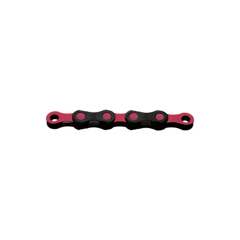 Catena Cerata DLC12 WAXED 12v 126 Maglie Nero/Rosa - image