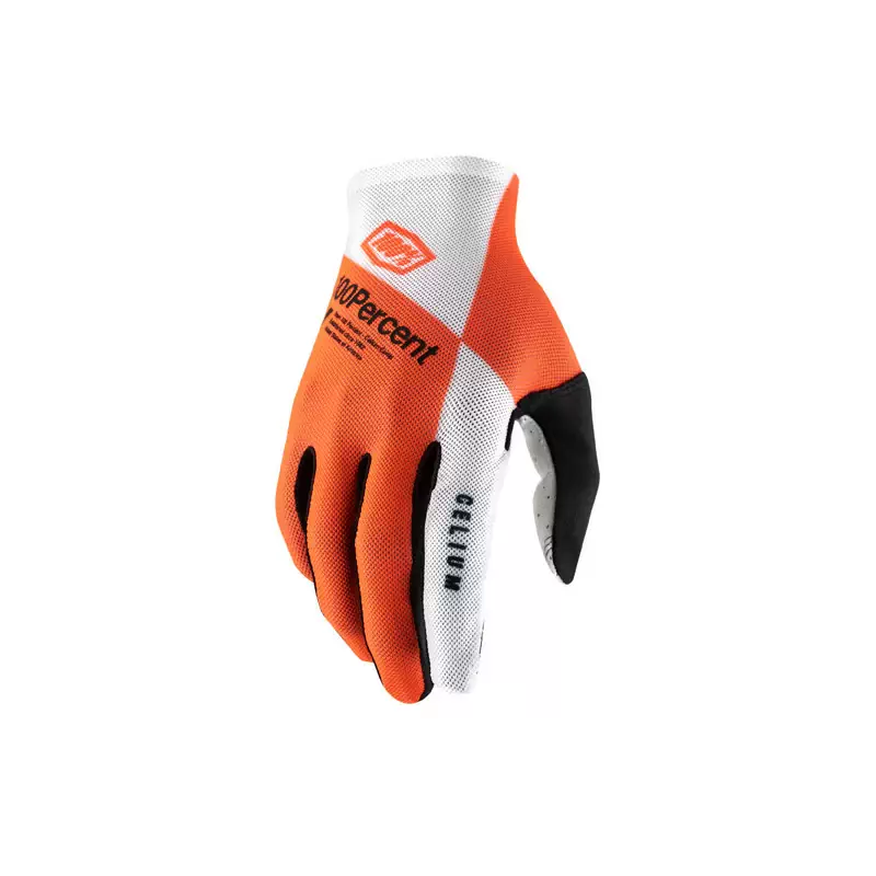 Gloves Celium Orange/White Size XL - image