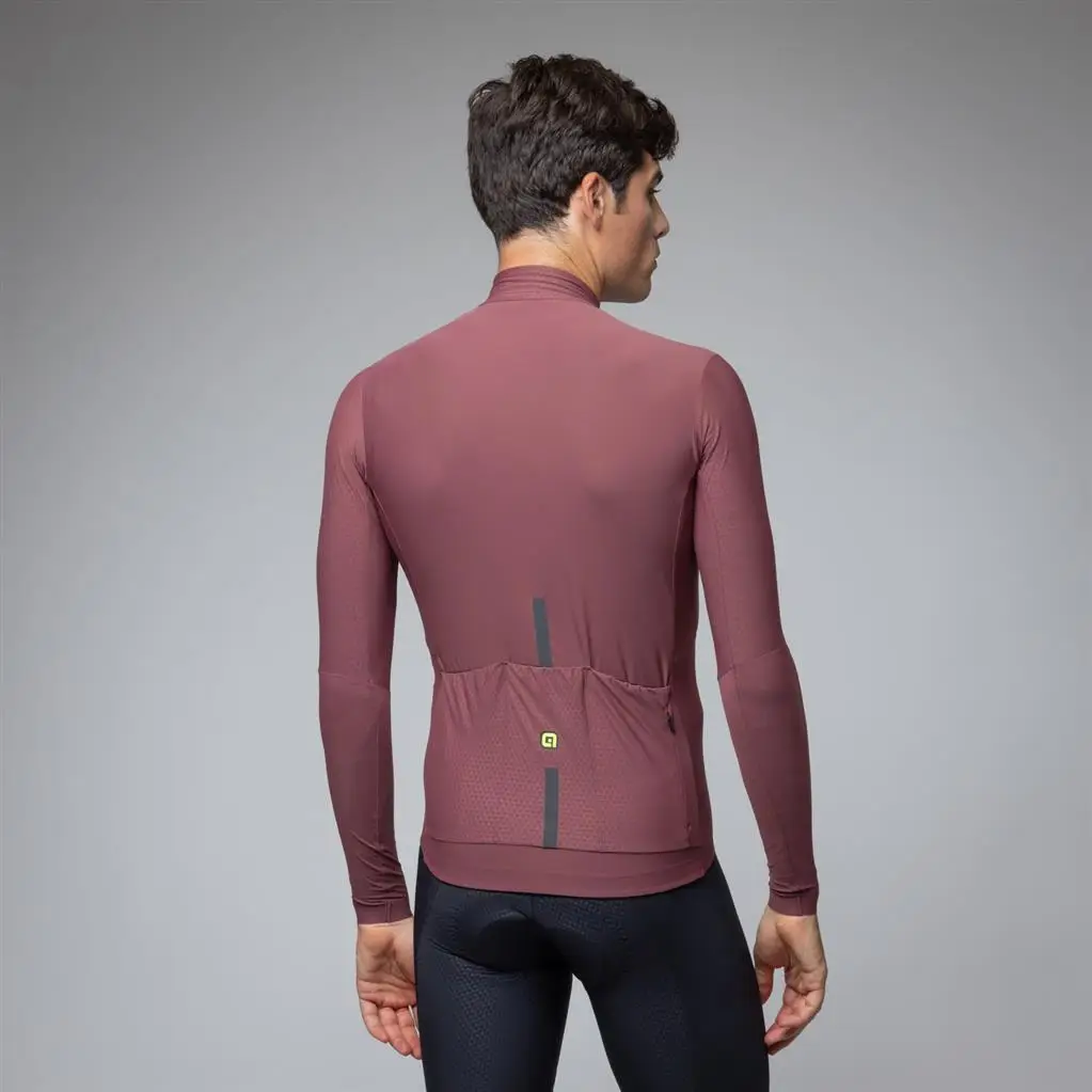 Maglia Strada Maniche Lunghe Warm Race R-EV1 Burgundy Taglia XL #1